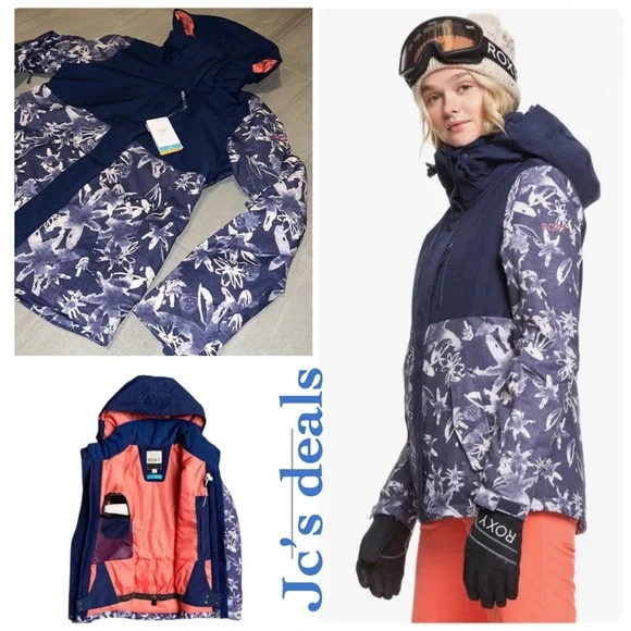 โ๏ธ ROXY JETTY BLOCK SNOWBOARD JACKET NWT โ๏ธ๐ฟ - Picture 1 of 12